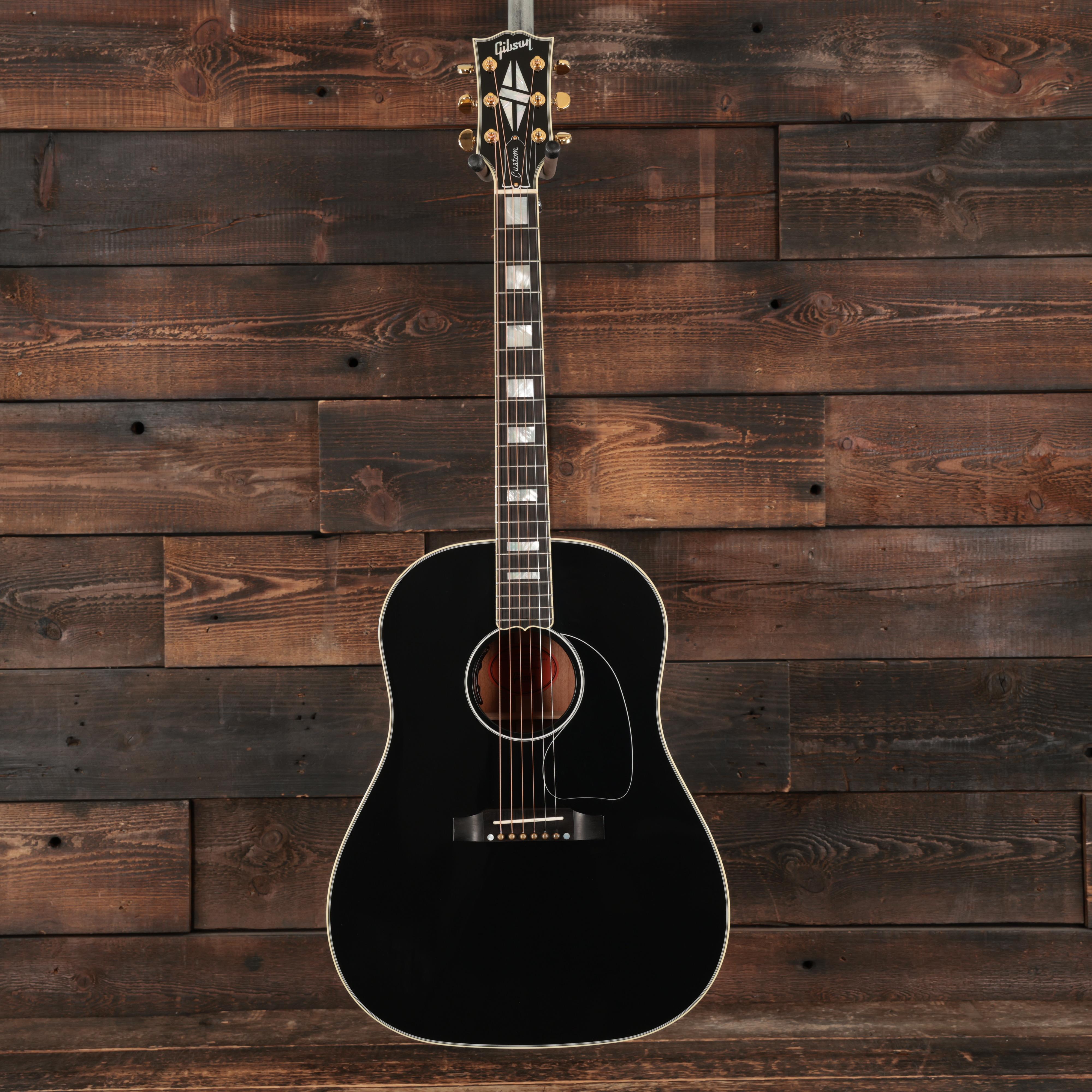 B*D様 Gibson Custom Shop J-45 j45 GALA ギブ Gibson Custom Shop J-45 Custom Ebony Acoustic Guitar - Andertons